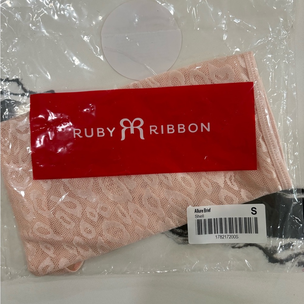 Ruby Ribbon Allure Brief in Shell Size Small - Picture 4 of 4